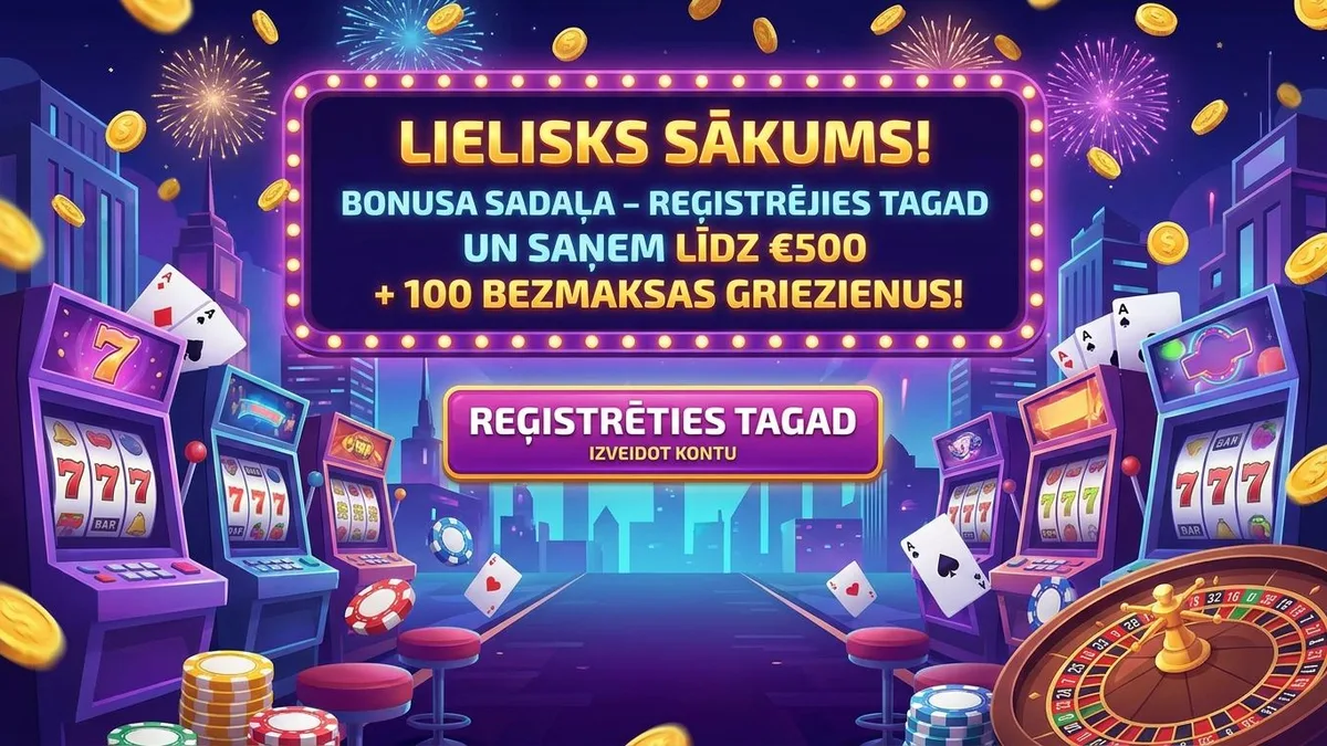 Reģistrācija ar bonusu